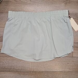 NEW CALIA Infinity Run Mid Rise Skort XLarge XL Seafoam Calming Green At…